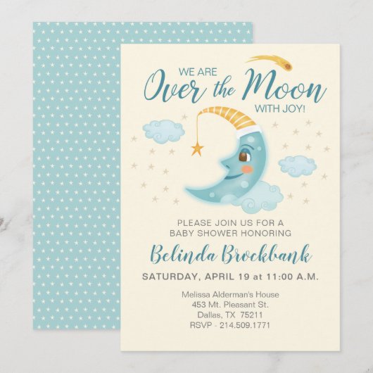 Activiteiten in de omgeving van Moon Blue Boy Spac Kaart (Voorkant / Achterkant)