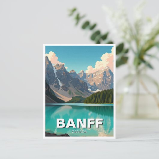 Activiteiten in de omgeving van Moraine Lake at Ba Briefkaart (Staand voorkant)