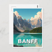 Activiteiten in de omgeving van Moraine Lake at Ba Briefkaart (Voorkant / Achterkant)