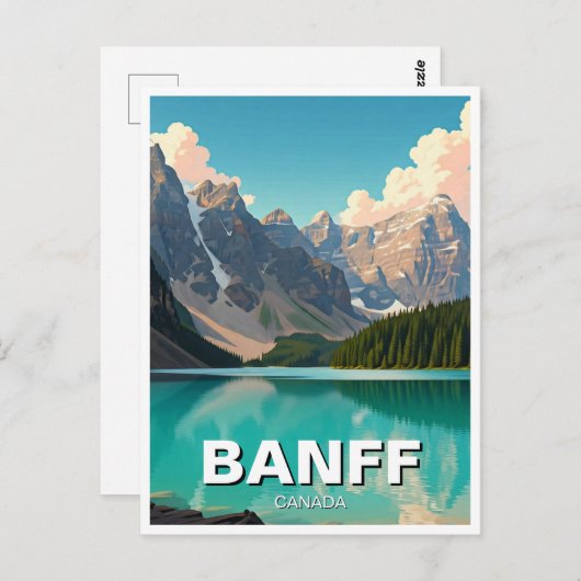 Activiteiten in de omgeving van Moraine Lake at Ba Briefkaart (Voorkant / Achterkant)