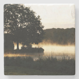 Activiteiten in de omgeving van Morning Lake Scene Stenen Onderzetter