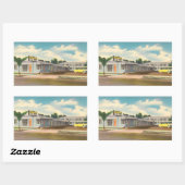 Activiteiten in de omgeving van Motel, Golden Wes Rechthoekige Sticker (Vel)