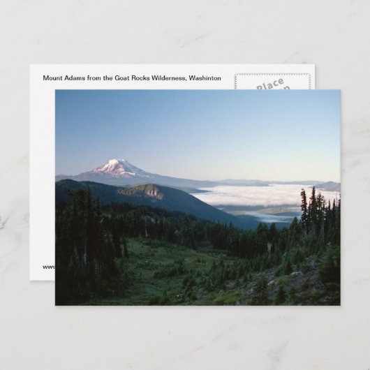 Activiteiten in de omgeving van Mount Adams from t Briefkaart (Voorkant / Achterkant)