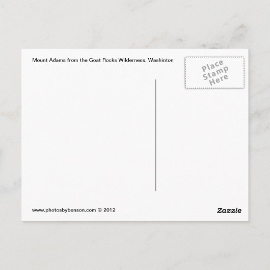 Activiteiten in de omgeving van Mount Adams from t Briefkaart (Achterkant)