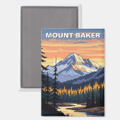 Activiteiten in de omgeving van Mount Baker Nation Magneet (Voorkant / Achterkant)