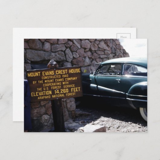 Activiteiten in de omgeving van Mount Evans Crest Briefkaart (Voorkant / Achterkant)