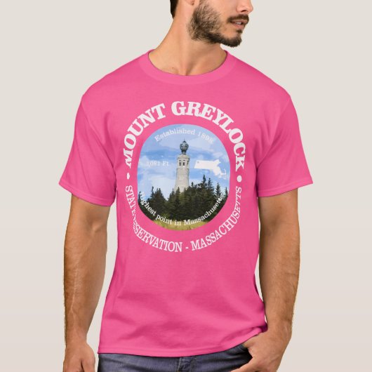 Activiteiten in de omgeving van Mount Greylock Sta T-shirt (Voorkant)