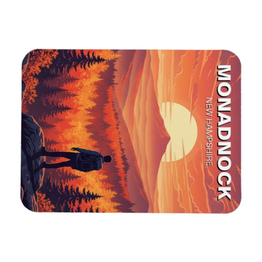 Activiteiten in de omgeving van Mount Monadnock Ne Magneet (Horizontaal)