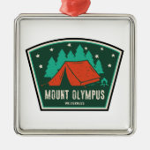Activiteiten in de omgeving van Mount Olympus Wild Metalen Ornament (Voorkant)