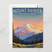 Activiteiten in de omgeving van Mount Rainier Nati Briefkaart (Voorkant / Achterkant)
