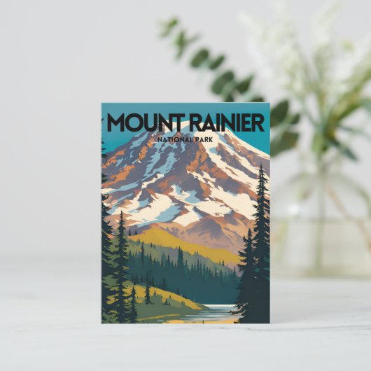 Activiteiten in de omgeving van Mount Rainier Nati Briefkaart (Staand voorkant)
