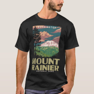 Activiteiten in de omgeving van Mount Rainier Nati T-shirt