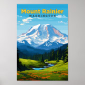Activiteiten in de omgeving van Mount Rainier Wash Poster (Voorkant)
