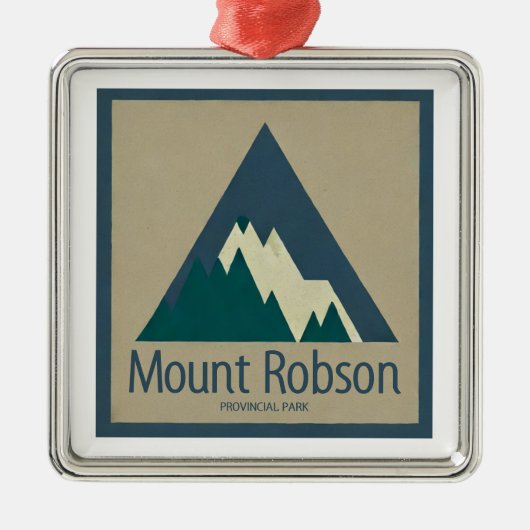Activiteiten in de omgeving van Mount Robson Provi Metalen Ornament (Voorkant)