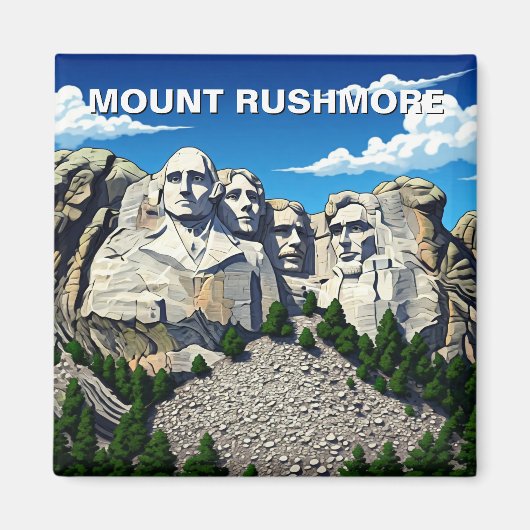 Activiteiten in de omgeving van Mount Rushmore Nat Magneet (Voorkant)