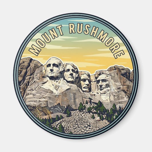 Activiteiten in de omgeving van Mount Rushmore Nat Magneet (Voorkant)