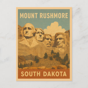 Activiteiten in de omgeving van Mount Rushmore Sou Briefkaart
