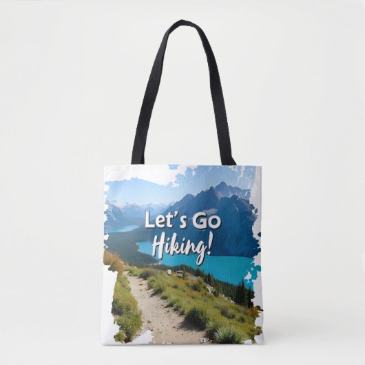 Activiteiten in de omgeving van Mountain Lake Let' Tote Bag (Voorkant)