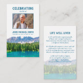 Activiteiten in de omgeving van Mountain Lake Memo Visitekaartje (Voorkant / Achterkant)