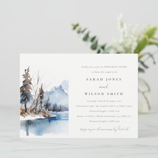 Activiteiten in de omgeving van Mountain Lake Wint Kaart (Staand voorkant)