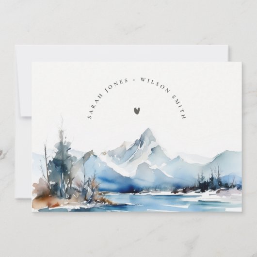 Activiteiten in de omgeving van Mountain Lake Wint Kaart (Achterkant)