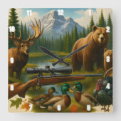 Activiteiten in de omgeving van Mountain Wildlife  Vierkante Klok (Voorkant)