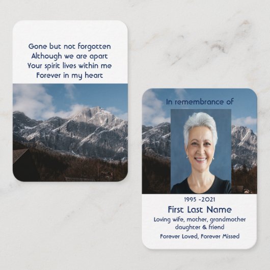 Activiteiten in de omgeving van Mountains Alpine H Visitekaartje (Voorkant / Achterkant)