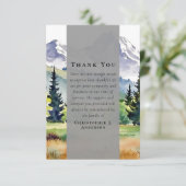 Activiteiten in de omgeving van Mountains Forest P Bedankkaart (Staand voorkant)