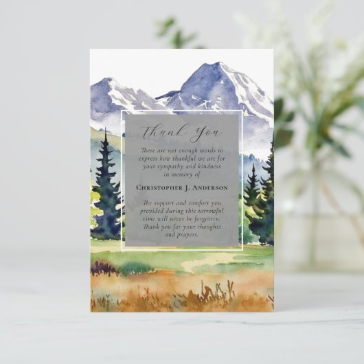 Activiteiten in de omgeving van Mountains Forest S Bedankkaart (Staand voorkant)