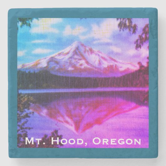 Activiteiten in de omgeving van Mt. Hood, Oregon C Stenen Onderzetter (Voorkant)