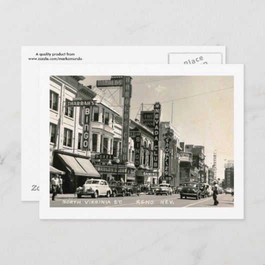 Activiteiten in de omgeving van N. Virginia St., R Briefkaart (Voorkant / Achterkant)