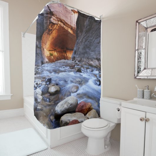 Activiteiten in de omgeving van Narrows Zion Natio Douchegordijn (In situ)