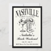 Activiteiten in de omgeving van Nashville Bachelor Kaart (Voorkant)