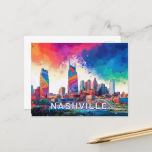Activiteiten in de omgeving van Nashville Music Ci Briefkaart