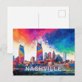 Activiteiten in de omgeving van Nashville Music Ci Briefkaart (Voorkant / Achterkant)