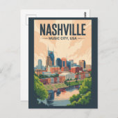 Activiteiten in de omgeving van Nashville Tennesse Briefkaart (Voorkant / Achterkant)