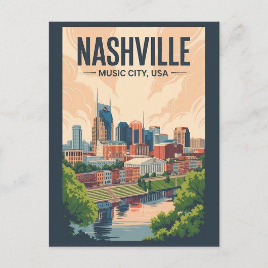 Activiteiten in de omgeving van Nashville Tennesse Briefkaart (Voorkant)