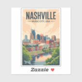 Activiteiten in de omgeving van Nashville Tennesse Sticker (Vel)