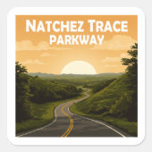 Activiteiten in de omgeving van Natchez Trace Park Vierkante Sticker (Voorkant)
