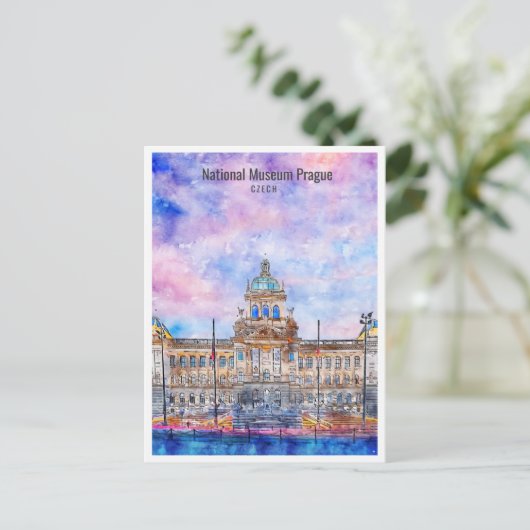 Activiteiten in de omgeving van National Museum Pr Briefkaart (Staand voorkant)