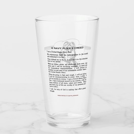 Activiteiten in de omgeving van Navy Flyer's Creed Glas (Achterkant)