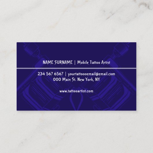 Activiteiten in de omgeving van Navy  Minimal Mode Visitekaartje (Achterkant)