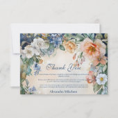 Activiteiten in de omgeving van Navy Wildflower Me Bedankkaart (Voorkant)