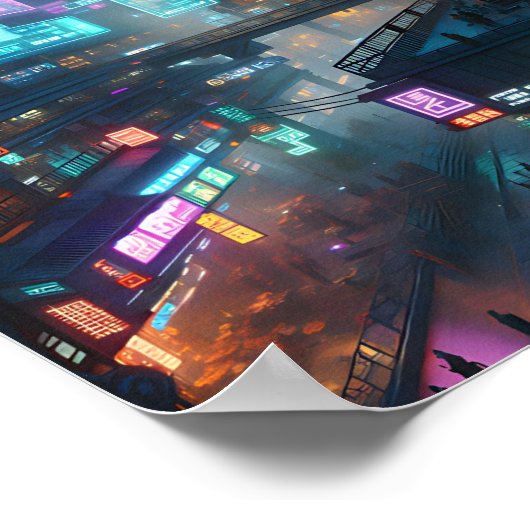 Activiteiten in de omgeving van Neon Cyberpunk Str Poster (Hoek)