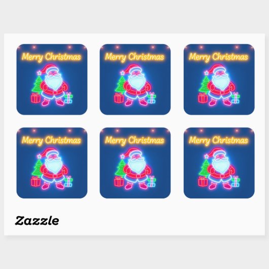 Activiteiten in de omgeving van Neon Modern Christ Vierkante Sticker (Vel)