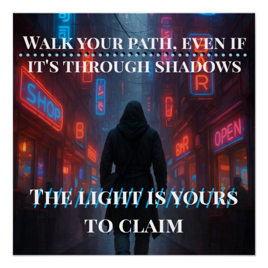 Activiteiten in de omgeving van Neon Path - Cyberp Perfect Poster (Voorkant)