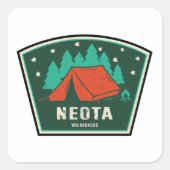 Activiteiten in de omgeving van Neota Wilderness C Vierkante Sticker (Voorkant)