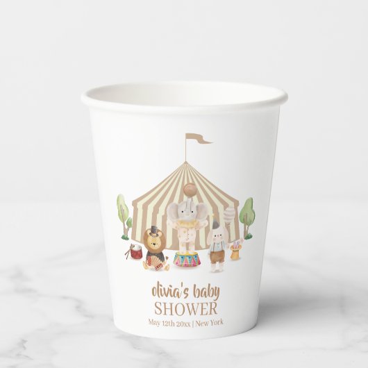 Activiteiten in de omgeving van Neutral Boho Magic Papieren Bekers (Achterkant)