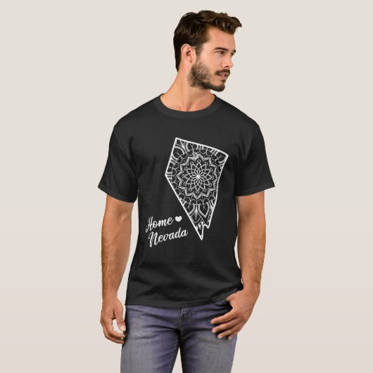 Activiteiten in de omgeving van Nevada Fractal Man T-shirt (Voorkant volledig)