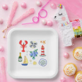 Activiteiten in de omgeving van New England Seafoo Papieren Bordje (Feest)